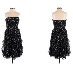 White House Black Market Polka dot cocktail dress Size 2